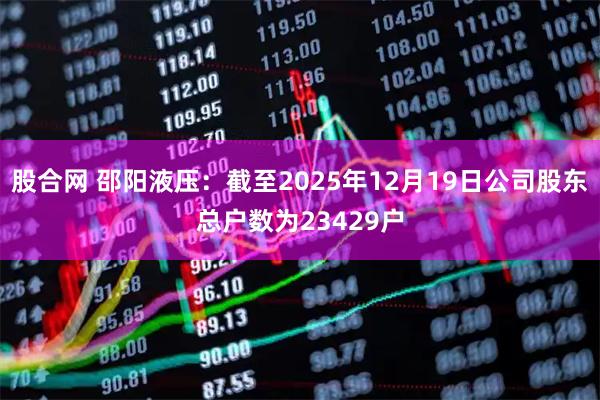 股合网 邵阳液压：截至2025年12月19日公司股东总户数为23429户